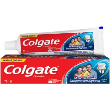 Зубная паста Colgate Максимальная защита от кариеса Свежая мята 50 мл (7891024149003)