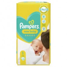Подгузники для новорожденных Pampers New Baby Размер 1 2-5 кг 50 шт (8001841794730)