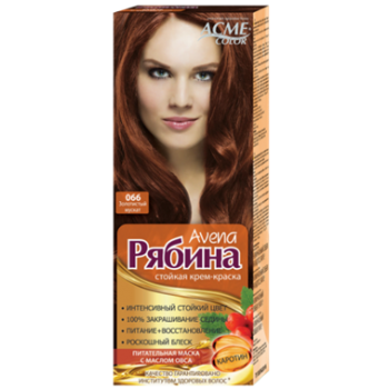 Фарба для волосся ACME-COLOR Рябина Avena 066 золотий мускат 135 мл (4820197008971)