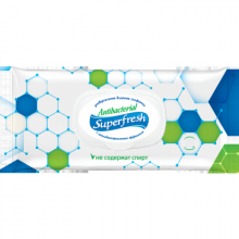 Влажные салфетки Superfresh Antibacterial 120 шт. (4823071642285)