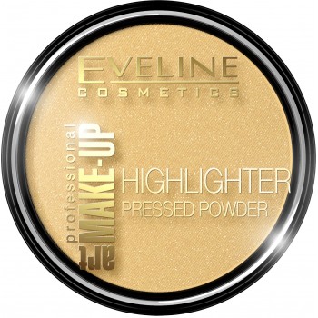 Компактна пудра для лиця Eveline Highlighter Art Professional Make-up № 55 Golden (5901761944341)