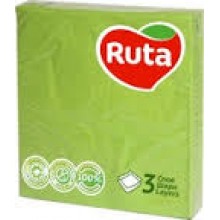 Салфетка Ruta Color  зеленая 20 листов (4820023741614)