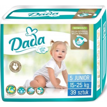 Підгузки дитячі DADA Extra Soft (5) junior 15-25 кг 39 шт (8594001939671)