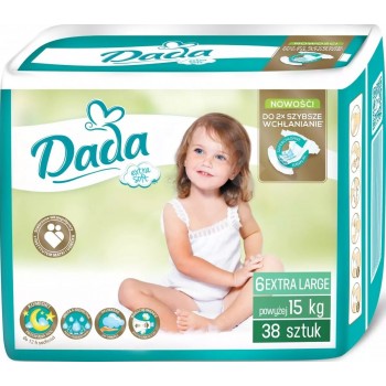 Підгузки дитячі DADA Extra Soft (6) Extra Large 15+ кг 38 шт (8594001939695)
