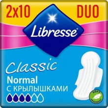 Гігієнічні прокладки Libresse Classic Normal Duo Soft 20 шт (7322540063585)