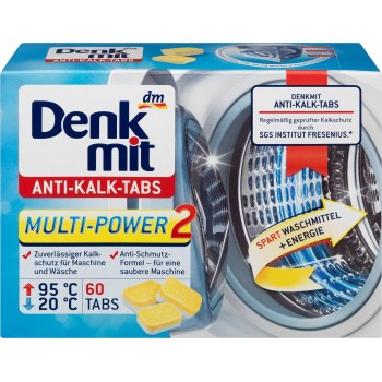 Таблетки від накипу Denkmit Anti-Kalk Tabs 60 шт 15 г (4010355485915)