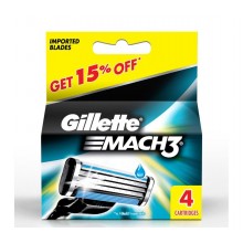 Сменные кассеты для бритья Gillette Mach 3 (4 шт.)