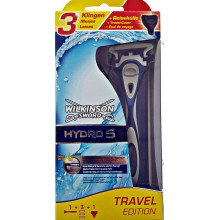 Станок для гоління Wilkinson Sword (Schick) HYDRO 5  Travel Edition + 3 змінні касети 
