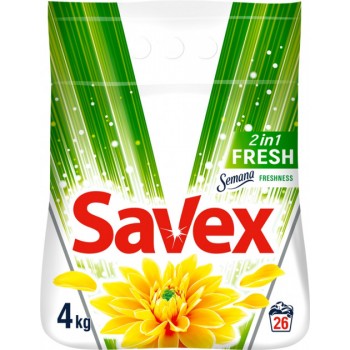 Пральний порошок Savex 2 в 1 Fresh 4 кг (3800024025341)