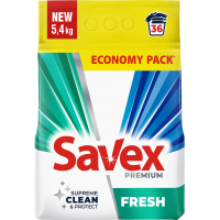 Пральний порошок Savex Automat Premium Fresh 5.4 кг (3800024047954)
