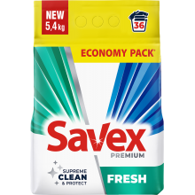 Пральний порошок Savex Automat Premium Fresh 5.4 кг (3800024047954)