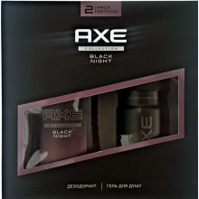 Подарунковий набір Ахе Black Night. Дезодорант аерозоль AXE Блек Night, 150 мл + Гель для душa AXE Блек Night, 250 мл.