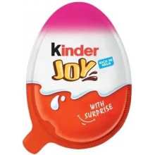 Шоколадное яйцо Kinder Сюрприз Joy Pink Edition для девочек 20 г (80768258)