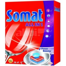 Таблетки для посудомоечной машины Somat 56 шт.