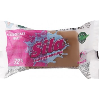 Хозяйственное мыло Sila 72% с отбеливающим эффектом 200 г (4820023364356)