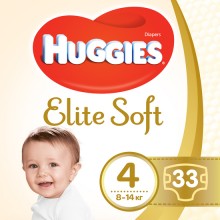 Подгузники детские Huggies Elite Soft 4, 8-14 кг 33 шт (5029053547787)