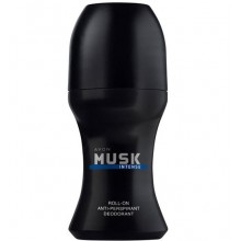 Шариковый мужской дезодорант-антиперспирант Avon Musk Intense 50 мл (5059018084927)