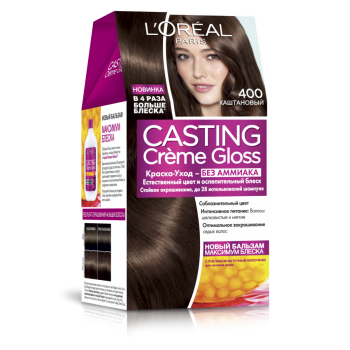 Крем-краска для волос без аммиака L'Oreal Paris Casting Creme Gloss тон 400 180 мл