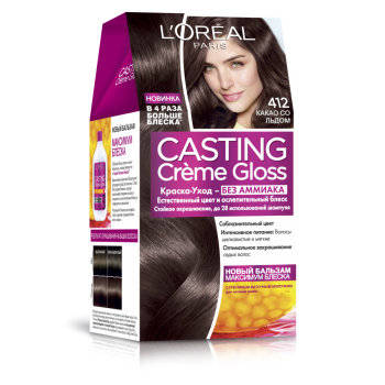 Крем-краска для волос без аммиака L'Oreal Paris Casting Creme Gloss тон 412 180 мл