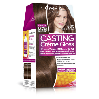 Крем-краска для волос без аммиака L'Oreal Paris Casting Creme Gloss тон 600 180 мл (3600521119563)