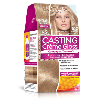 Крем-краска для волос без аммиака L'Oreal Paris Casting Creme Gloss тон 910 180 мл (3600521831786)