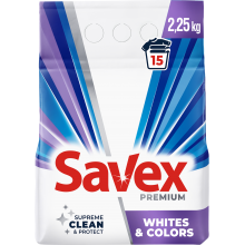 Пральний порошок Savex Automat Premium Whites & Colors 2.25 кг (3800024047879)