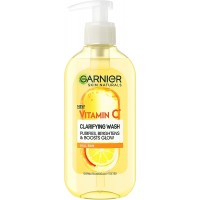 Очищающий гель для умывания Garnier Skin Naturals с витамином С для тусклой кожи лица с эффектом сияния и выравнивания тона 200 мл (3600542468442)