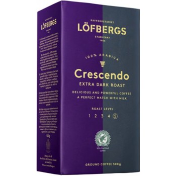 Кава мелена Lofbergs Crescendo Extra Dark Roast 500 г (7310050001265)