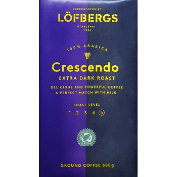 Кофе молотый Lofbergs Crescendo Extra Dark Roast 500 г (7310050001265)