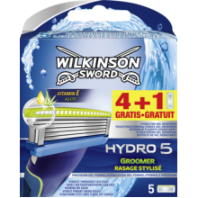 Змінні касети для гоління Wilkinson Sword ( Schick) HYDRO 5 Groomer - 4 шт. + 1 шт БЕЗКОШТОВНО