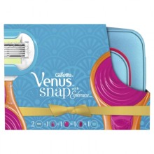Подарунковий набір Venus Snap with Embrace. ( Бритва  Venus Snap з 1 змінною  касетою + 1 змінна касета + гребінець + косметичка) (7702018482061)